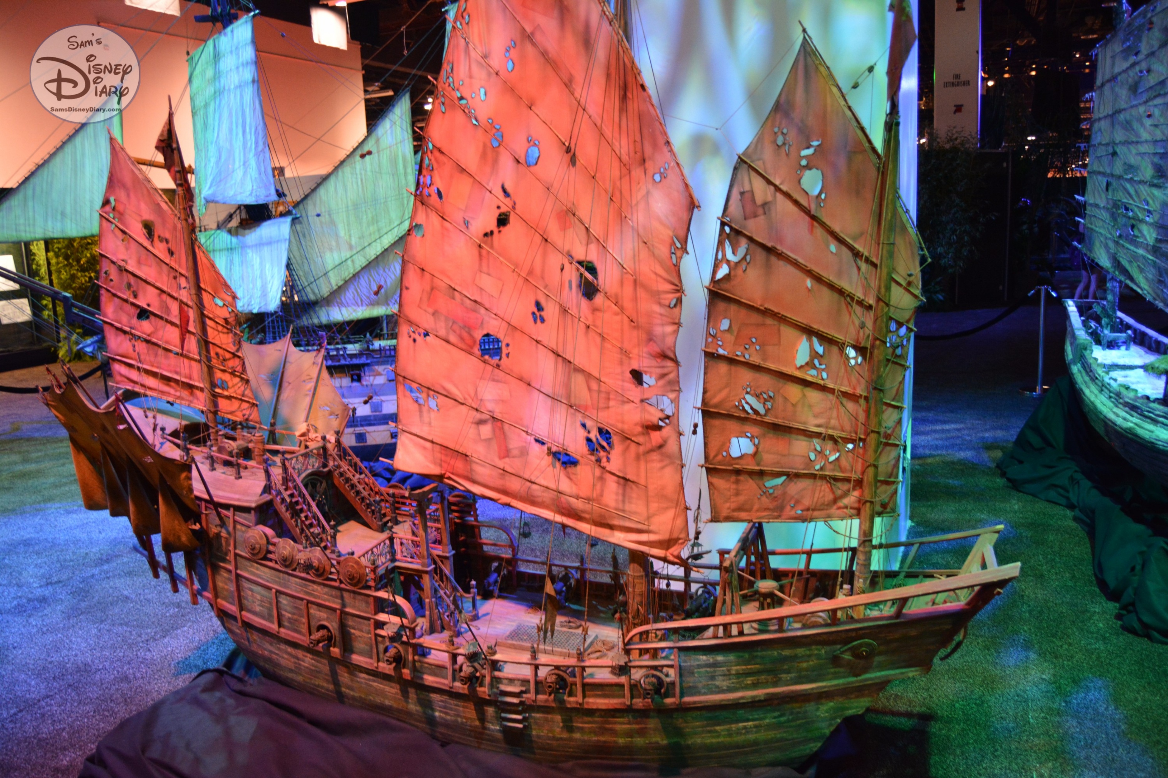 The D23 Expo Pirates Archive was full of Props and sets from all the Pirates Movies.