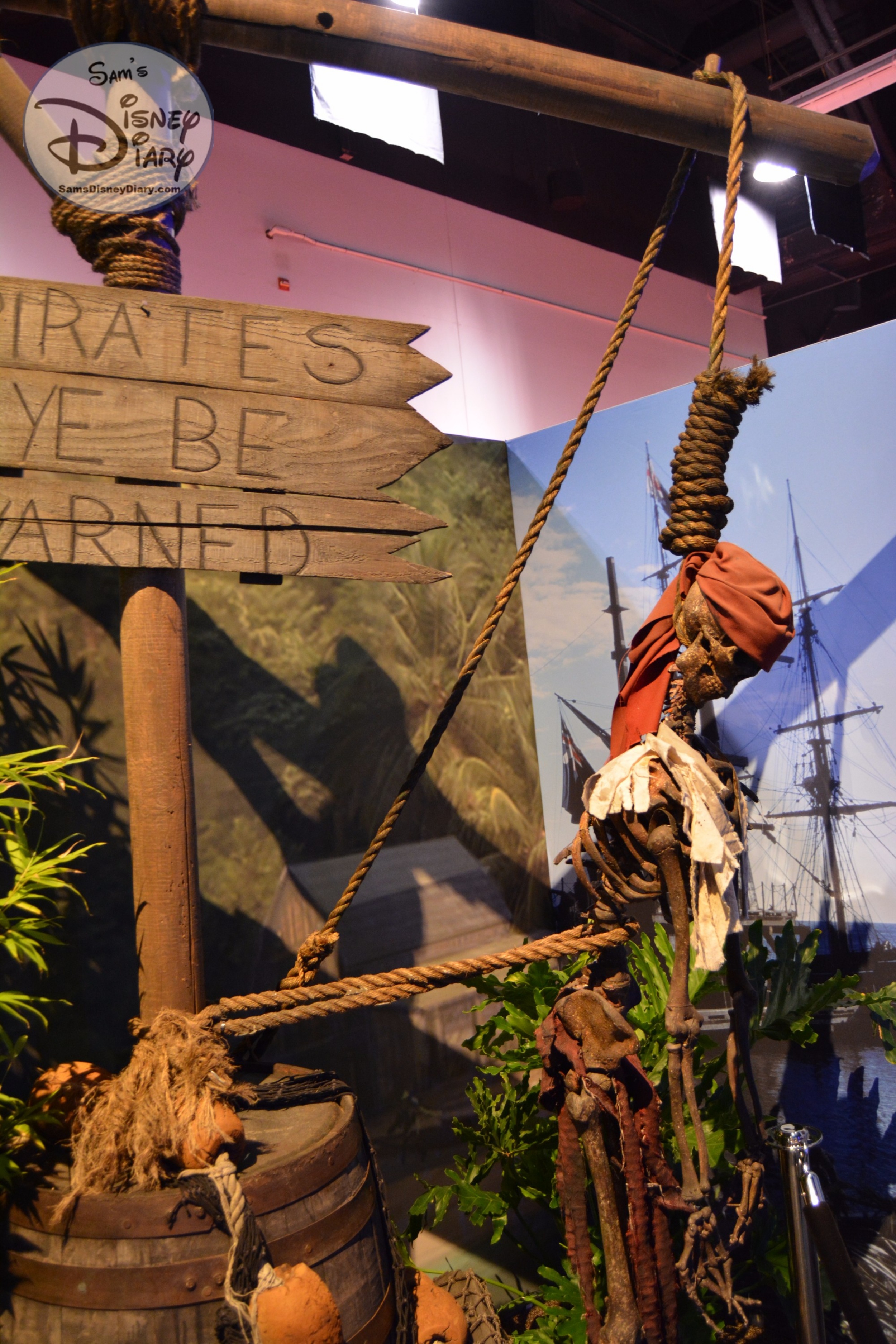 The D23 Expo Pirates Archive was full of Props and sets from all the Pirates Movies.
