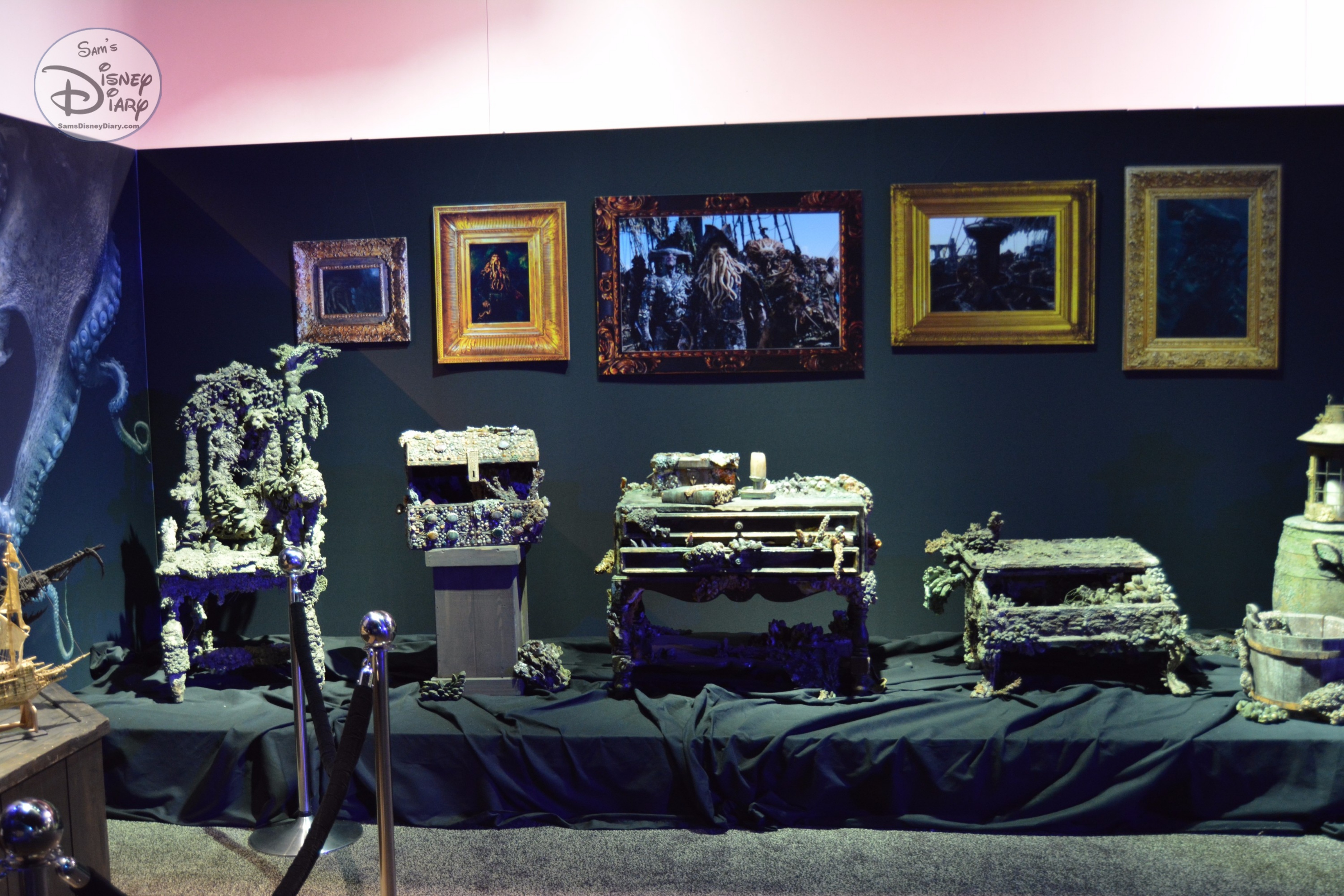 The D23 Expo Pirates Archive was full of Props and sets from all the Pirates Movies.