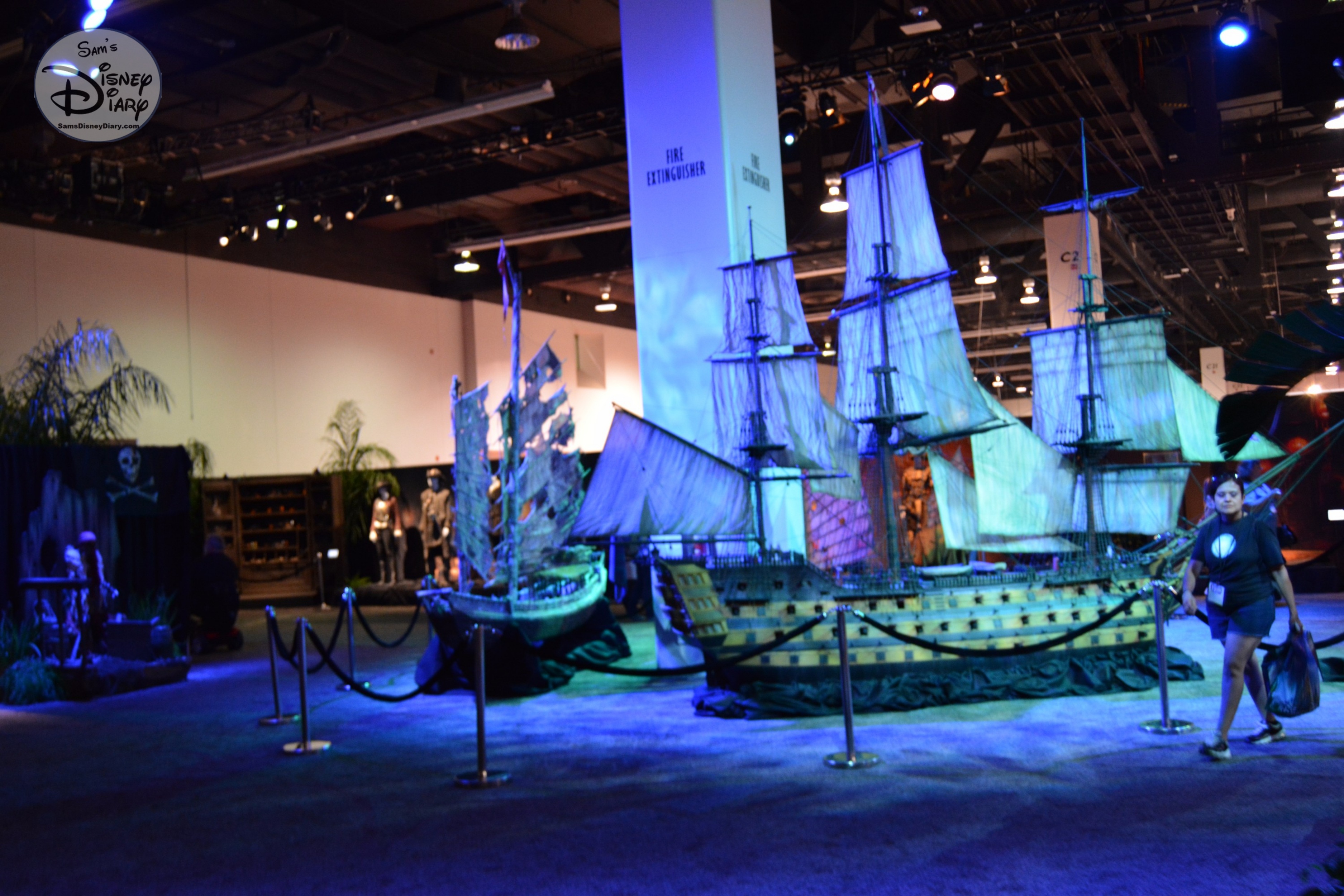 The D23 Expo Pirates Archive was full of Props and sets from all the Pirates Movies.