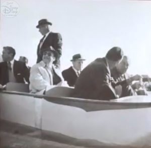 The Legends of Imagineering panel was full of fascinating images, like these. That's Walt in the front seat looking away, in an early test of a pirates boat.