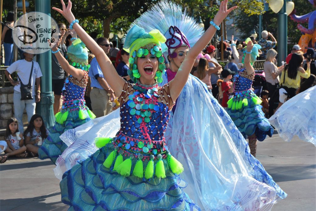 Colorful Dancers led the way for Sebastian's Calypso Carnival Parade Unit