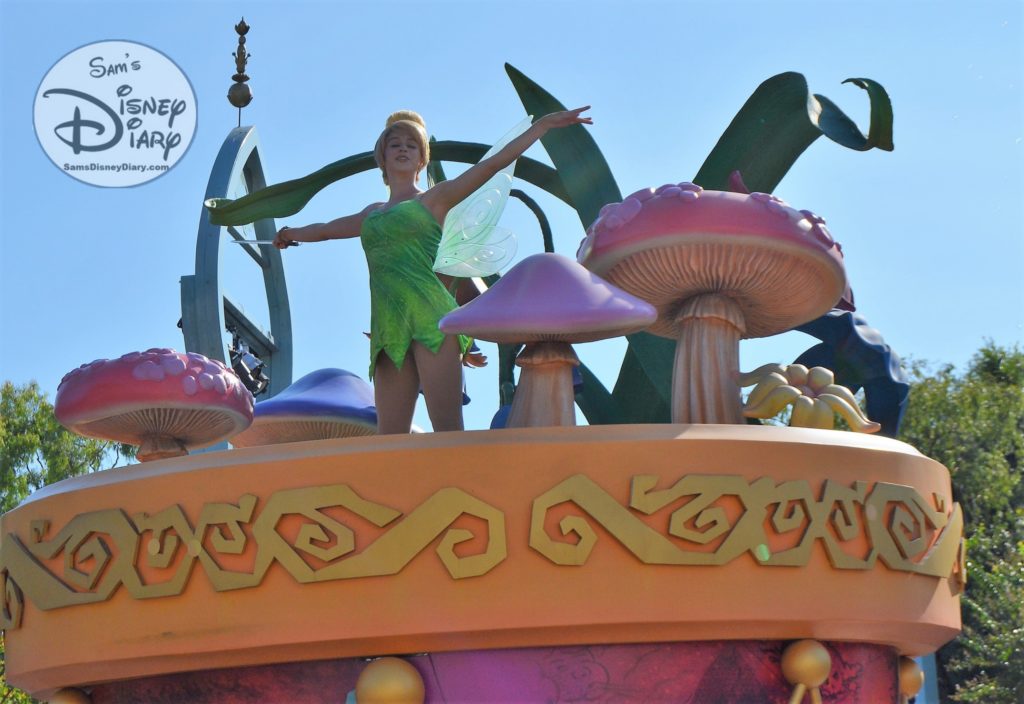 Tinker Bell - High above Peter Pan's Neverland Buccaneer Blast - Mickey's Soundsational Parade