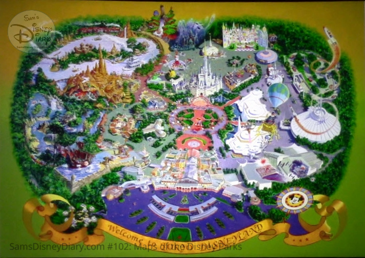 Tokyo Disneyland, Fine Art Map- From D23 Expo 2017 Maps of the Disney Parks and the book
