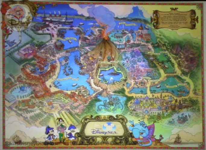 Tokyo Disney Sea Fun Map (2001) - From D23 Expo 2017 Maps of the Disney Parks and the book