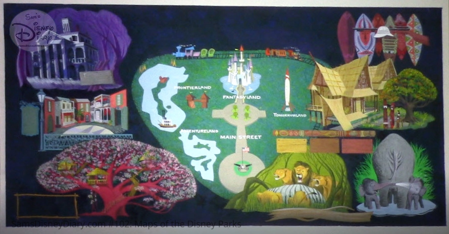 Disneyland Park Future Attractions Promotional Art - From D23 Expo 2017 Maps of the Disney Parks and the book