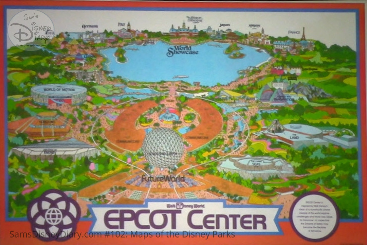 Walt Disney World EPCOT Center Fun Map - From D23 Expo 2017 Maps of the Disney Parks and the book