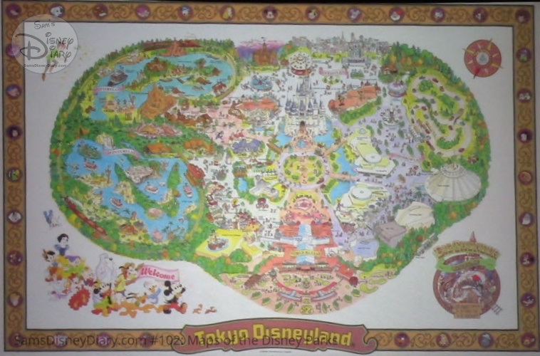 Tokyo Disneyland - From D23 Expo 2017 Maps of the Disney Parks and the book