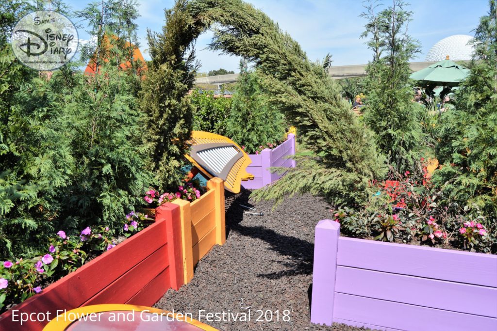 Epcot Flower and Garden Festival 2018 - the Imagination Play Garden allows children of all ages to spark their senses of imagination