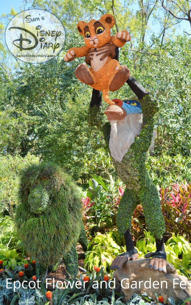 Sams Disney Diary Epcot Flower and Garden Festival 2018 - Simba and Friends