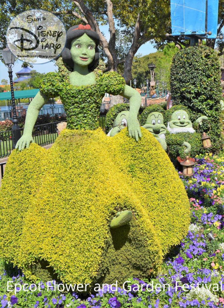 Sams Disney Diary Epcot Flower and Garden Festival 2018 - Snow White