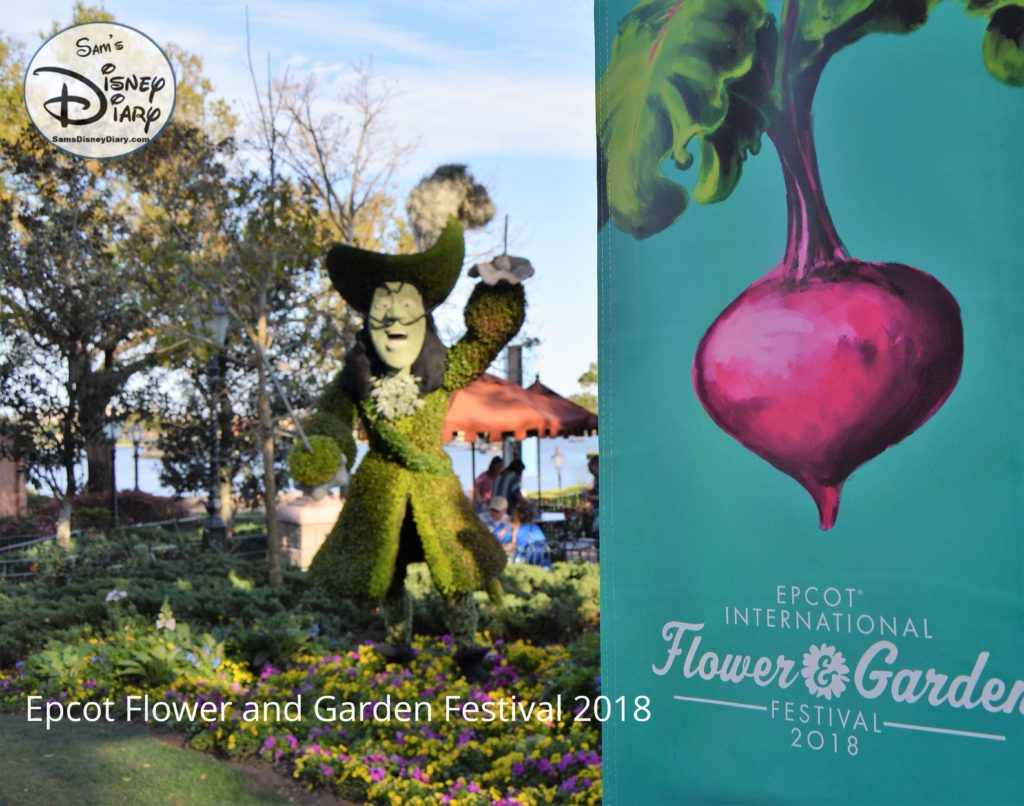 Sams Disney Diary Epcot Flower and Garden Festival 2018 - Topiaries - Captain Hook