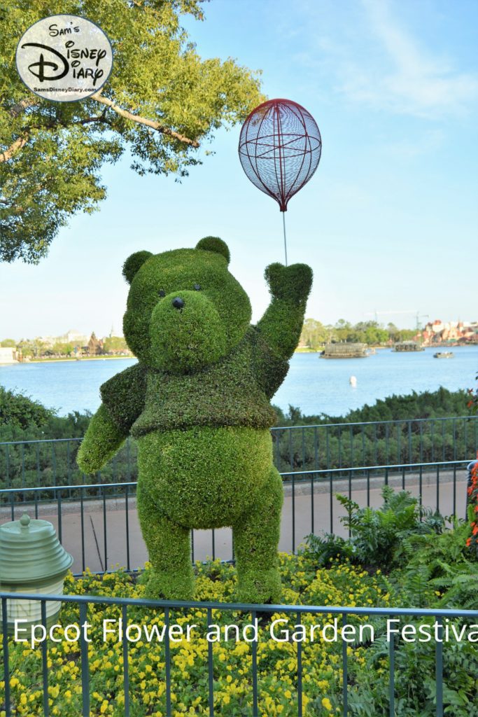 Sams Disney Diary Epcot Flower and Garden Festival 2018 - Topiaries - Winnie the Pooh