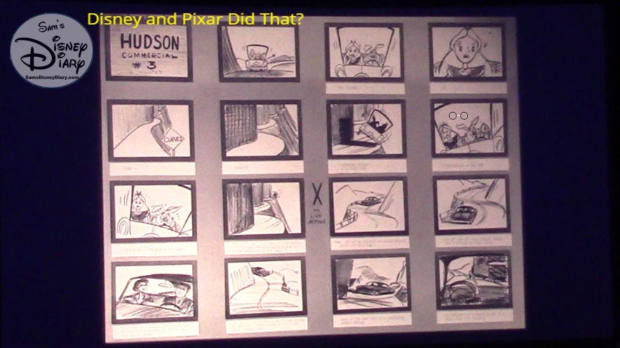 SamsDisneyDiary #113: Disney and Pixar Did That? Advertisements and Commercials. Hudson Commercial Story Board... Alice and White Rabbit