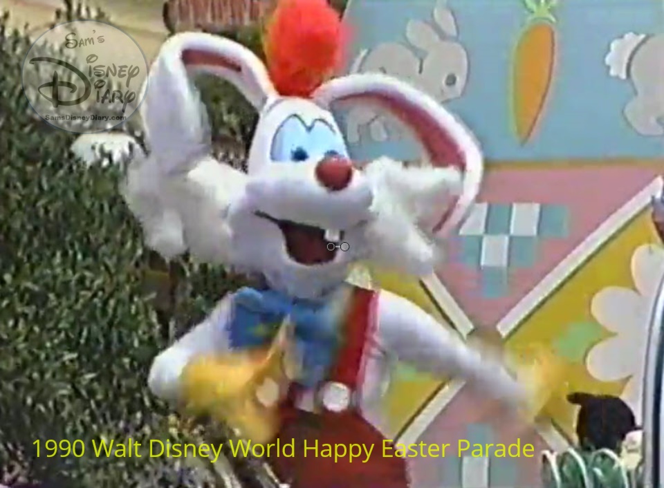 1990 Walt Disney World Happy Easter Parade - Rodger Rabbit gets a musical number.