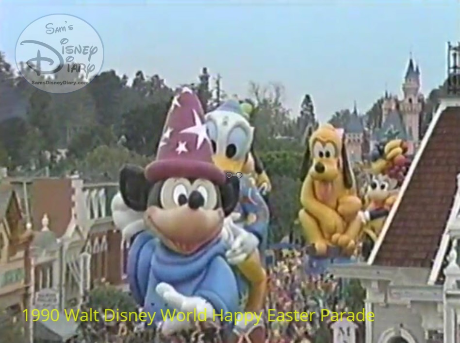 1990 Walt Disney World Happy Easter Parade - Disneyland is celebrating it's 35th anniversary The "Party Gras” parade