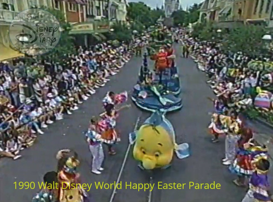 1990 Walt Disney World Happy Easter Parade - The gang from Little Mermaid won the Oscar for Best Song last year, a perfect reason to celebrate with ‘Under the Sea”