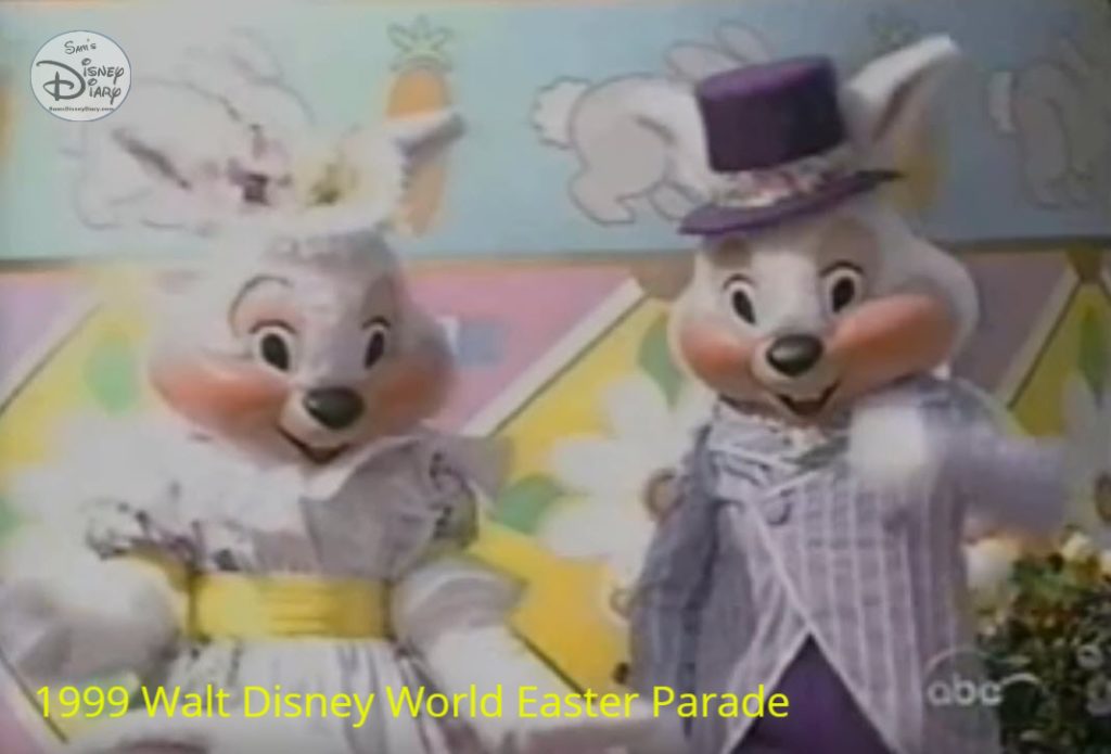 1999 Walt Disney World Happy Easter Parade - Mr and Miss Bunny