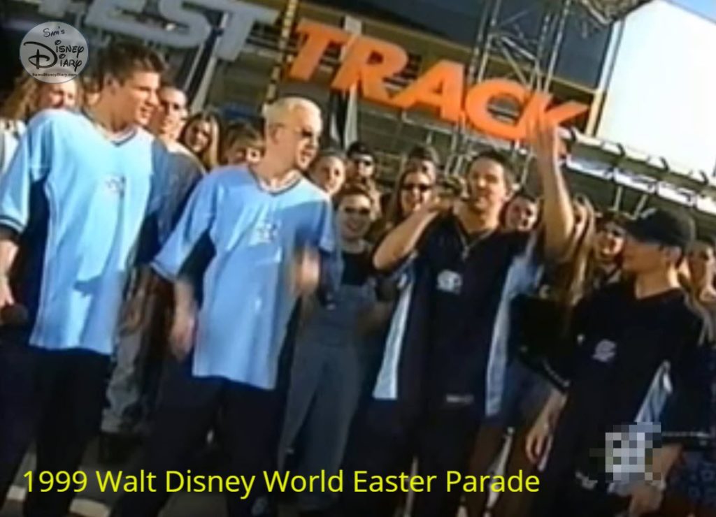 1999 Walt Disney World Happy Easter Parade - 98 Degrees in Epcot takes on the new Test Track