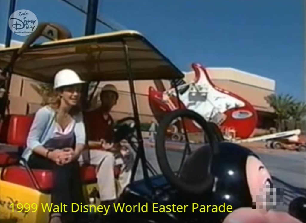 1999 Walt Disney World Happy Easter Parade - Britney Spears in MGM Studios - A first look at the new Rock and Roller Coaster