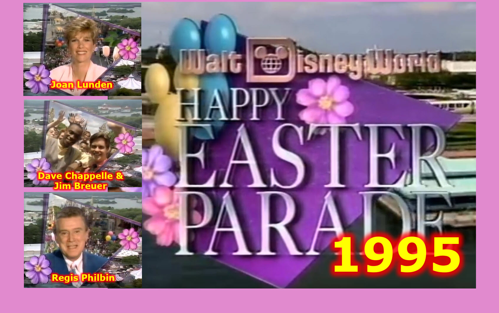 1995 Walt Disney World Happy Easter Parade Disneyland Regis Philbin