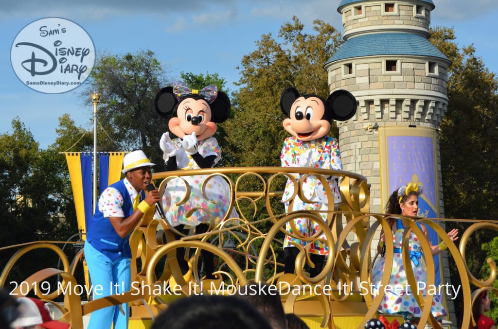 SamsDisneyDiary Episode #117: Walt Disney World Magic Kingdom Move It, Shake It, mouskeDance It Street Party New for 2019 Mickey and Minnie
