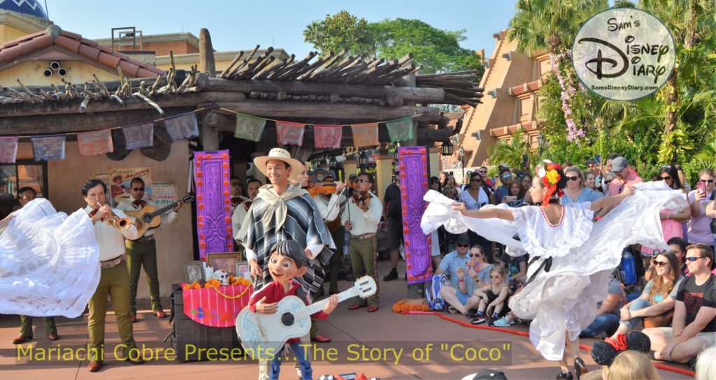 SamsDisneyDiary Episode #116: The Mariachi Cobre Present...The Story of "Coco" - Miguel himself appears in the form of a hand-crafted puppet