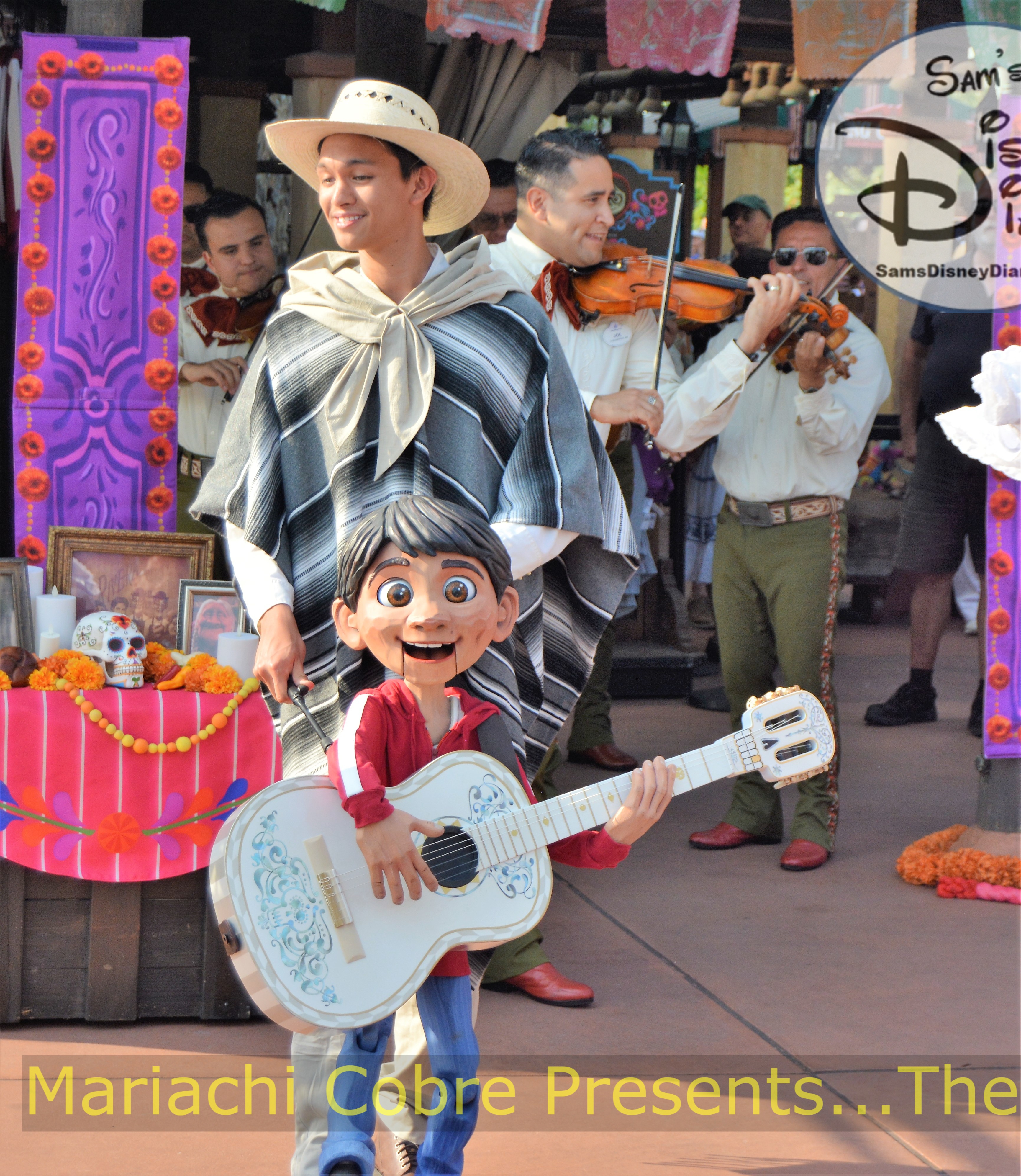 SamsDisneyDiary Episode #116: The Mariachi Cobre Present...The Story of "Coco" - Miguel himself appears in the form of a hand-crafted puppet