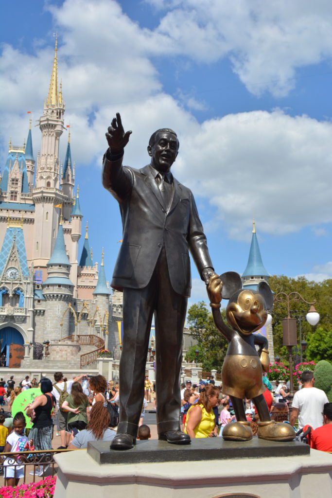 Sams Disney Diary Mickey's Royal Friendship Faire Walt Disney World Magic Kingdom Summer 2019 - The Partner Statue