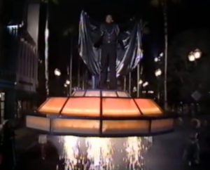 Disney MGM Studios Opening Day Celebration - Smokey Robinson takes flight on Hollywood Blvd