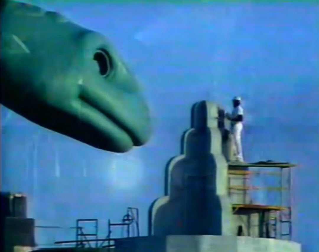 The Making of Disney MGM Studios - Construction - Gertie the dinosaur with no eyes