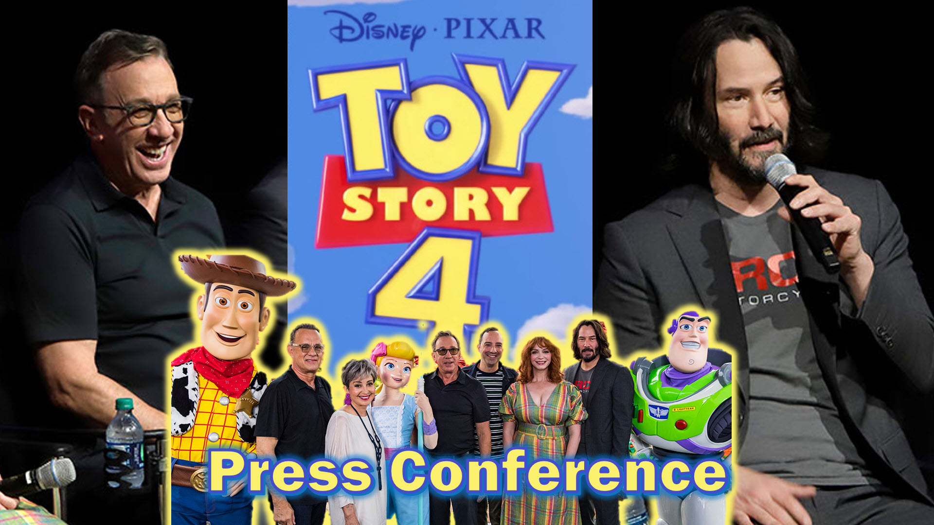 Toy Story 4 | Press Conference | Media Junket | Annie Potts | Tom Hanks | Tim Allen | Keanu Reeves