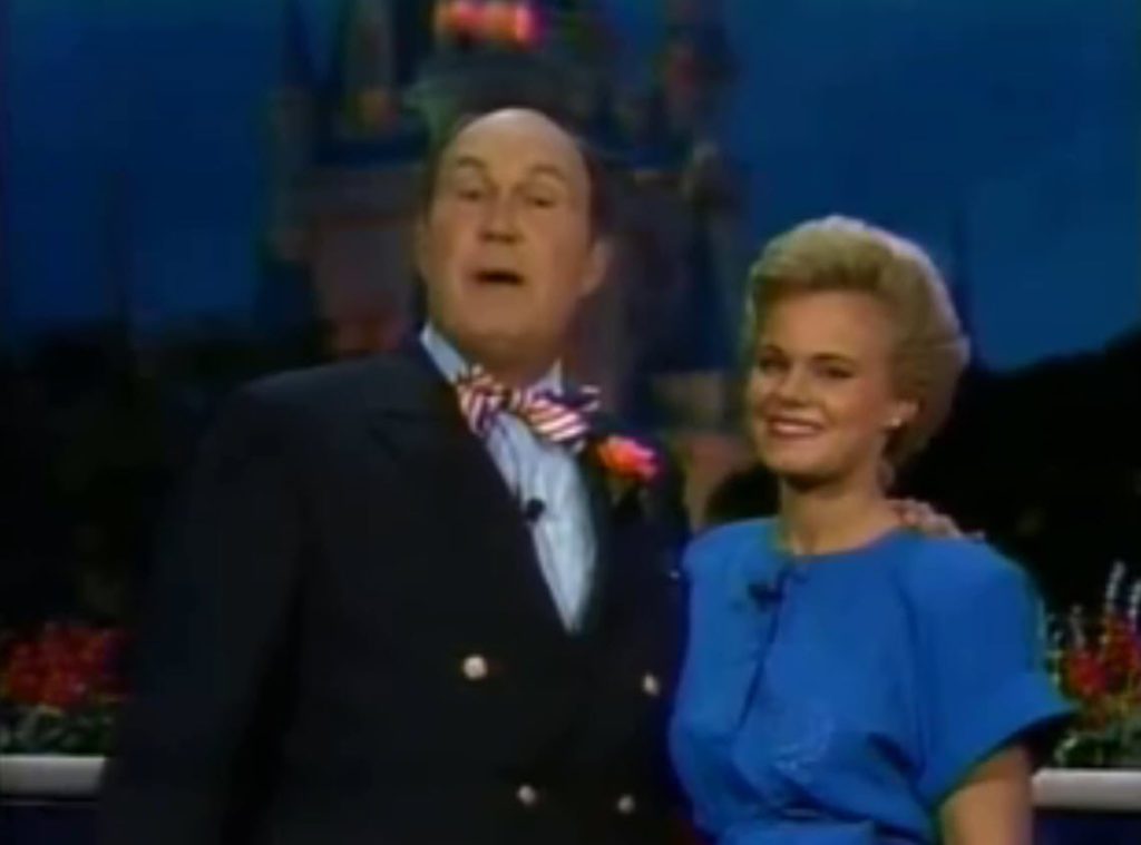 1989 Walt Disney World 4th of July Spectacular Willard Scott and Gretchen Carlson, Miss America, host the All-American Parade at Walt Disney World’s Magic Kingdom