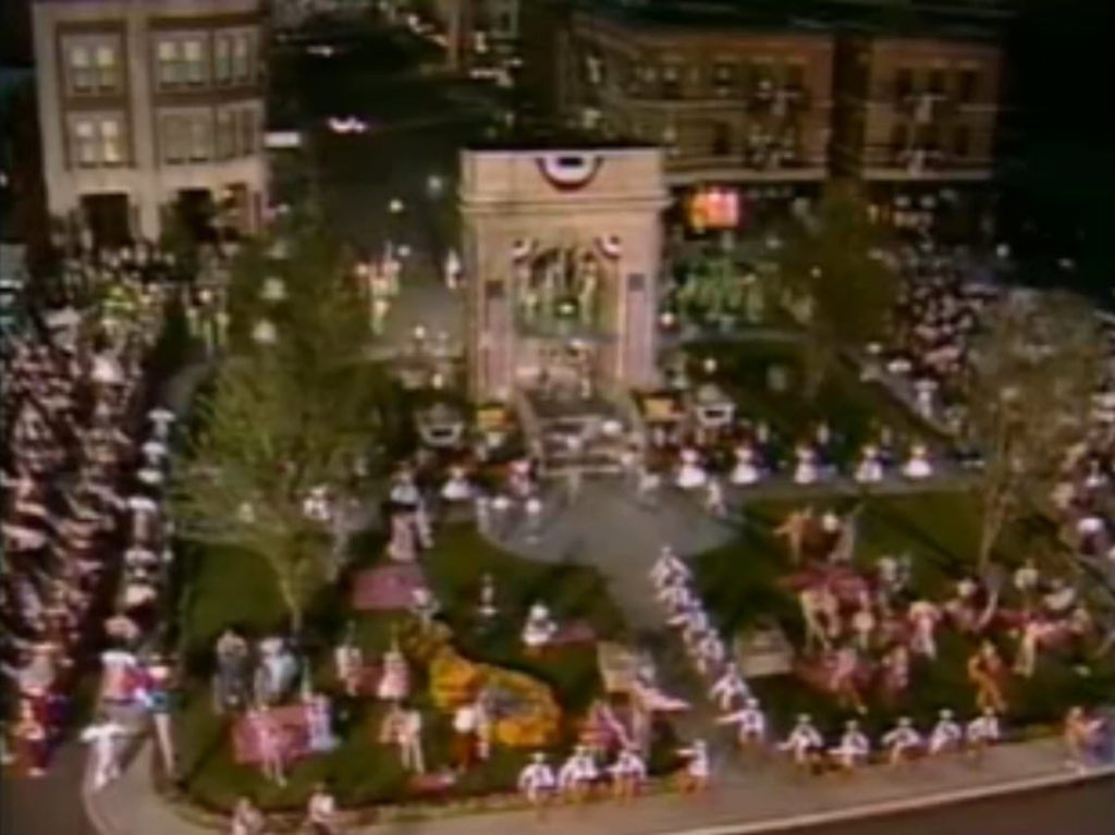 1989 Walt Disney World 4th of July Spectacular Opening Number from Washington Square in Disney MGM Studios