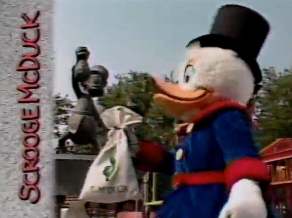 1990 Walt Disney World 4th of July Spectacular - Mickey Star Land is open featuring the Scrooge McDuck