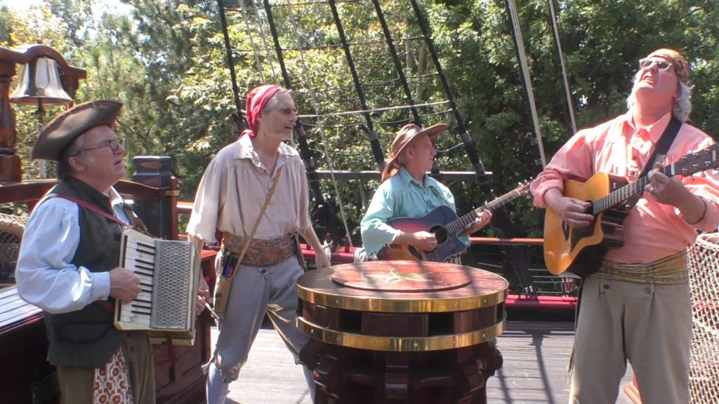 Disneyland The Bootstrappers on the Sailing Ship Columbia - SamsDisneyDiary