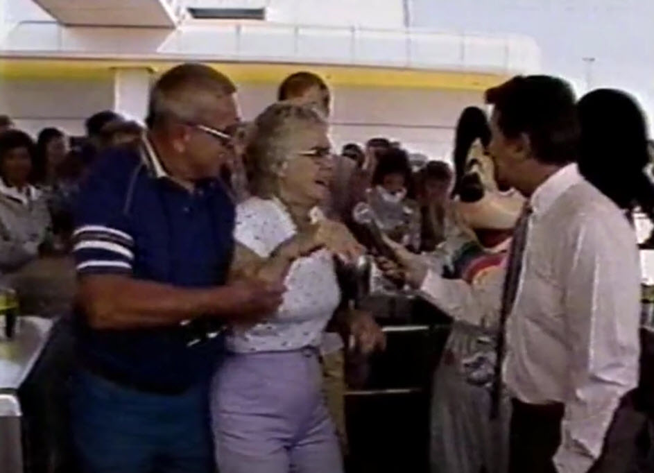 1987 Walt Disney World Easter Day Parade Regis gives a Car away fro the 15th anniversary