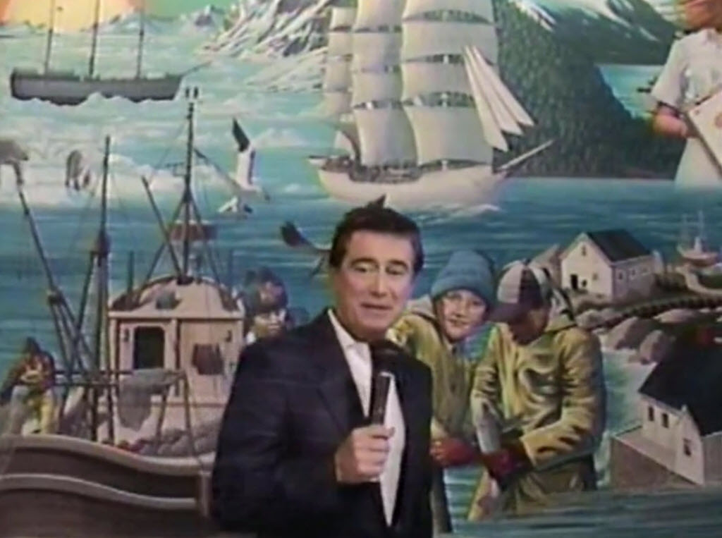 1988 Walt Disney World Easter Day Parade Hosts Regis Philbin visits the latest World Showcase Pavilion Norway