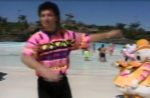 1991 Walt Disney World Easter Day Parade Host Howie Mandell at Typhoon Lagoon