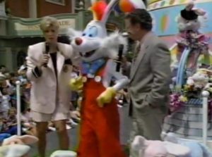 1993 Walt Disney World Easter Day Parade Rodger Rabbit with Joan Lunden and Regis Philbin