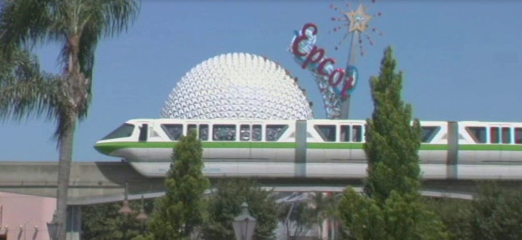 Epcot Where Dreams Come True 2004 - Epcot wand over Spaceship Earth