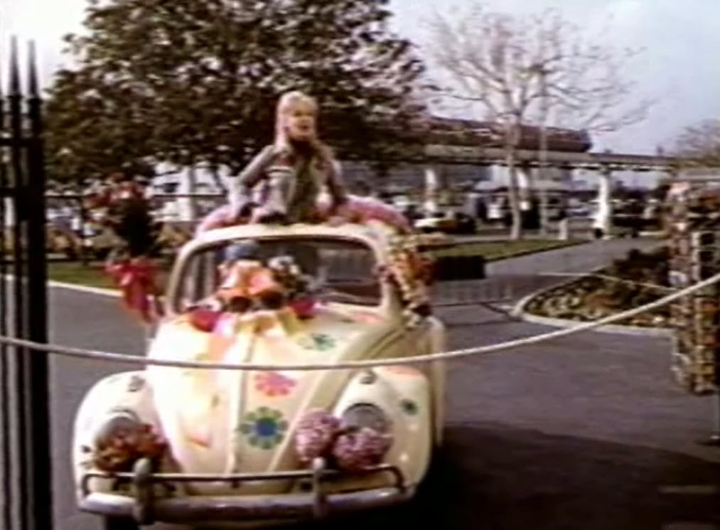 The Osmond Brothers, accompanied by Kurt Russell and Actress E.J. Peaker, come to Disneyland to perform