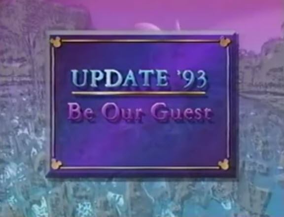 In 1993 Disney Magic Kingdom Gold Club Card Update from VHS - Be Our Guest