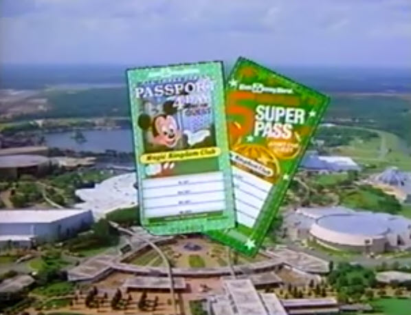In 1992 Disney Magic Kingdom Gold Club Card Update from VHS - Update 1992 Discover a New World