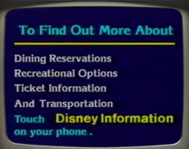 Walt Disney World Resort TV - The Information Station 2001 - Welcome to Walt Disney World