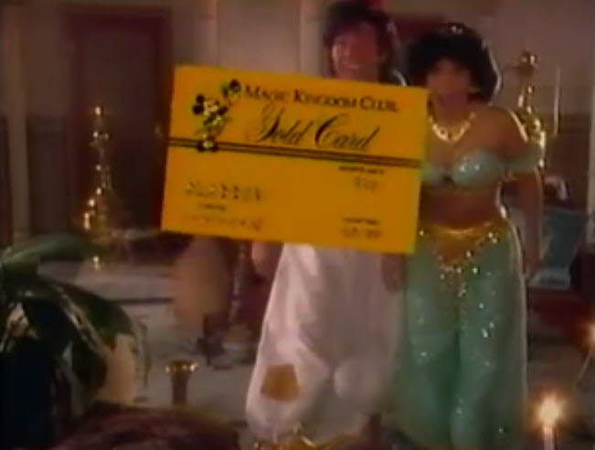 1994 Disney Magic Kingdom Gold Club Card Update from VHS - A Whole New World