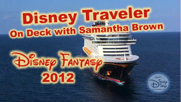 Disney Traveler (Disney cruise lines on deck Samantha Brown) 2012