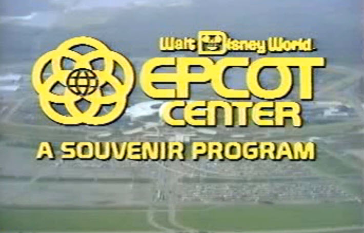 Epcot Souvenir Program 1983 From VHS