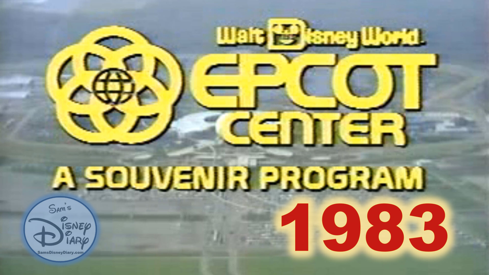 Epcot Souvenir Program 1983 From VHS