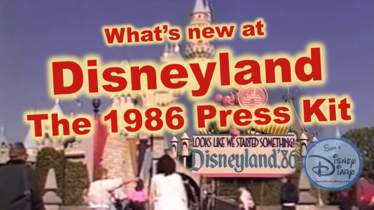 1986 Disneyland Press Kits what's new at disneyland Feature